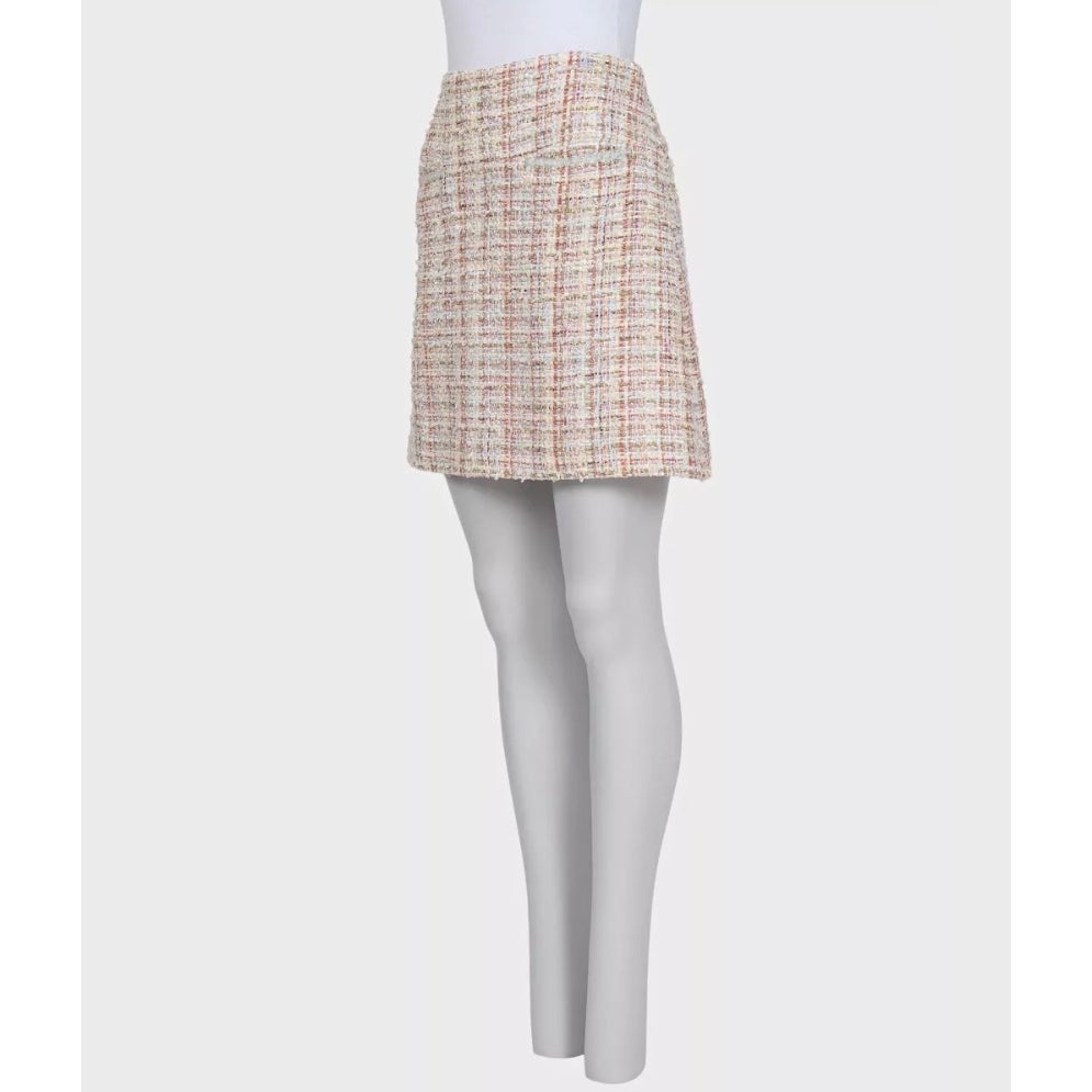 Chanel Multicolor Tweed Skirt - Silk Lined EU 40/L Pre-owned