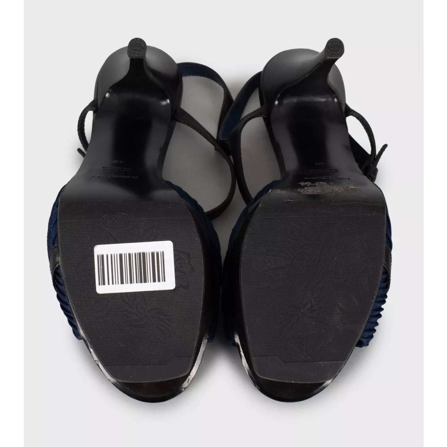 Saint Laurent Tribute Multicolor High Heel Sandals - Size 40 pre-owned