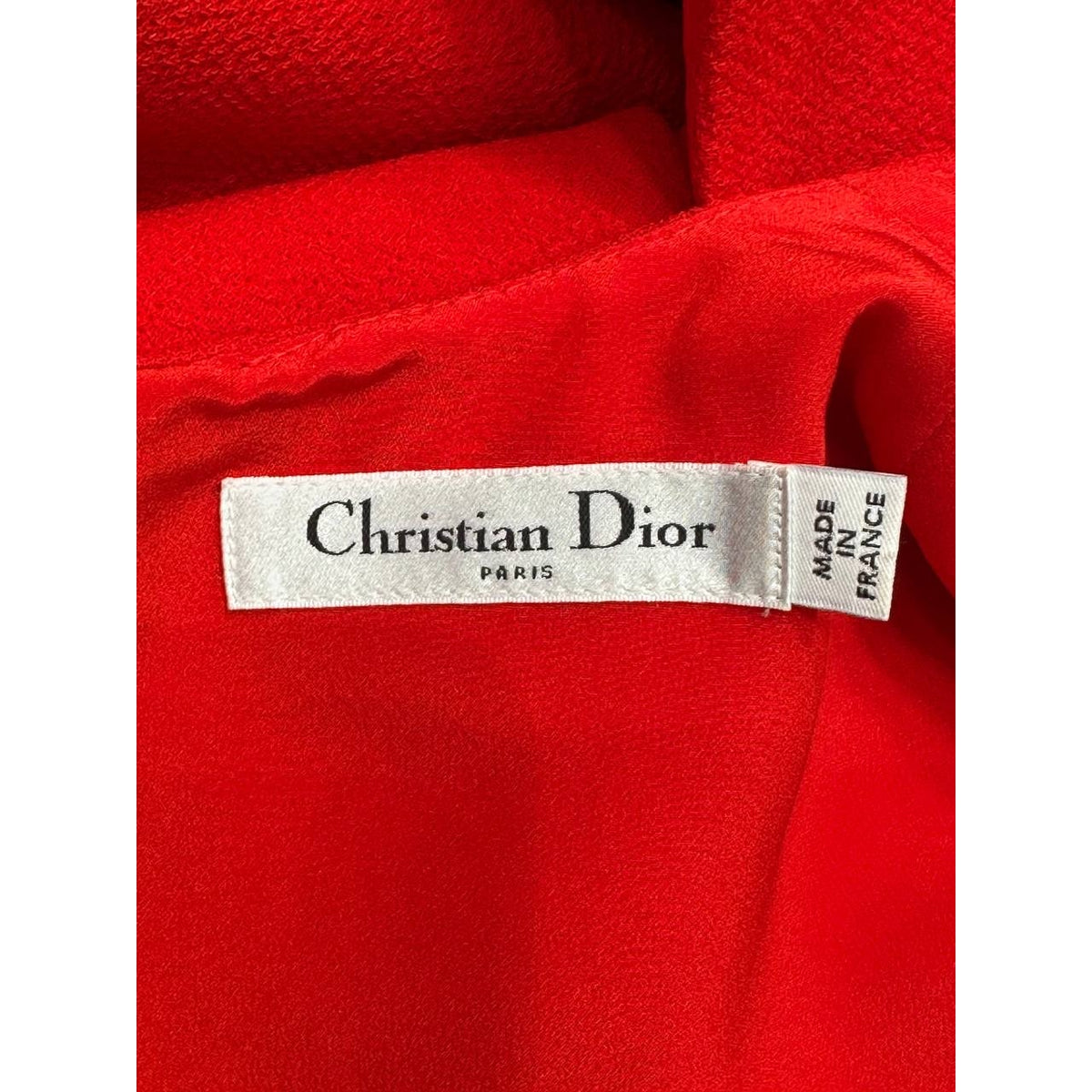Christian Dior Red Wool A-Line Mini Dress Sz.38 Pre-owned