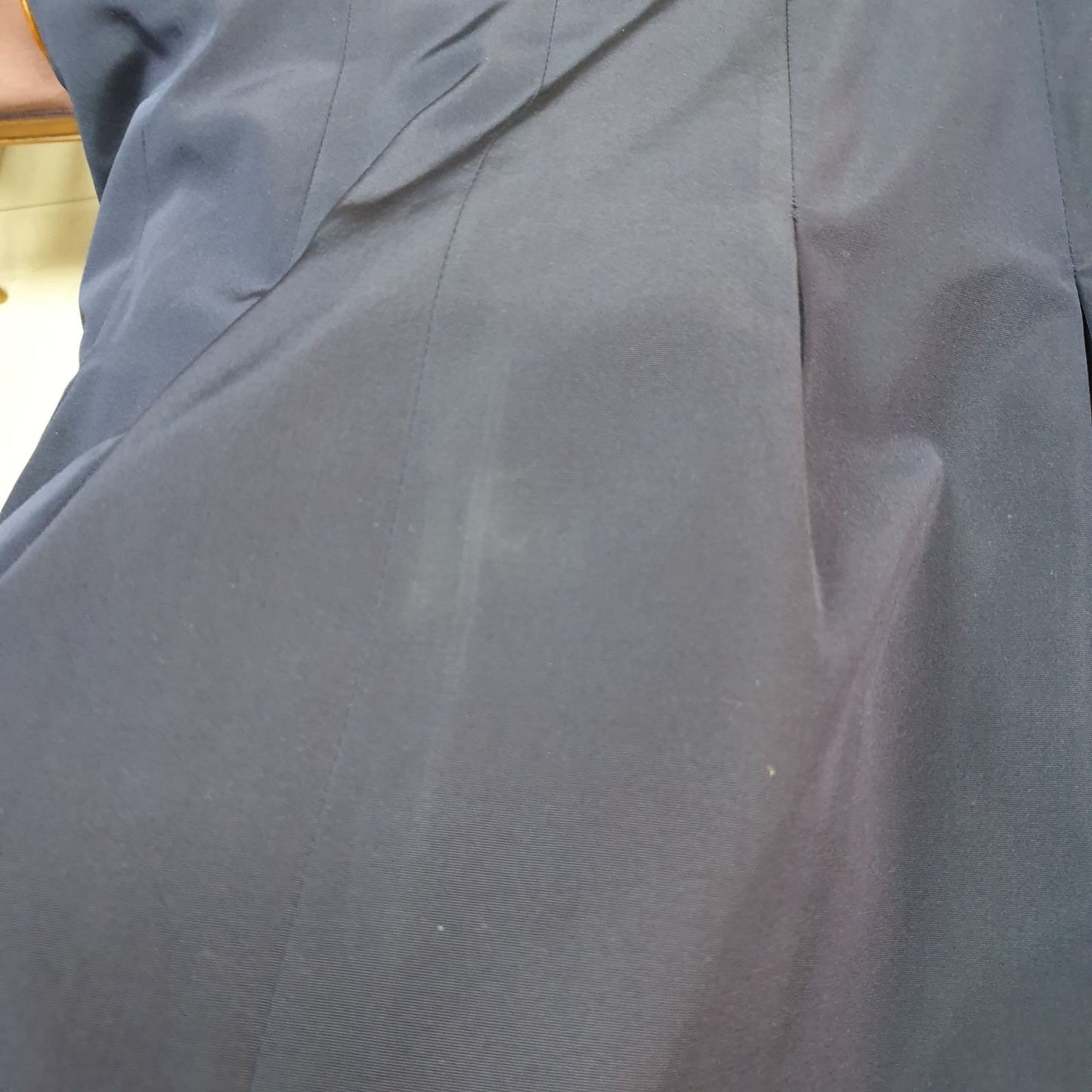 Chanel Vintage 2007 Blue Silk Logo Jacket Skirt Suit Set Sz.44 Pre-owned