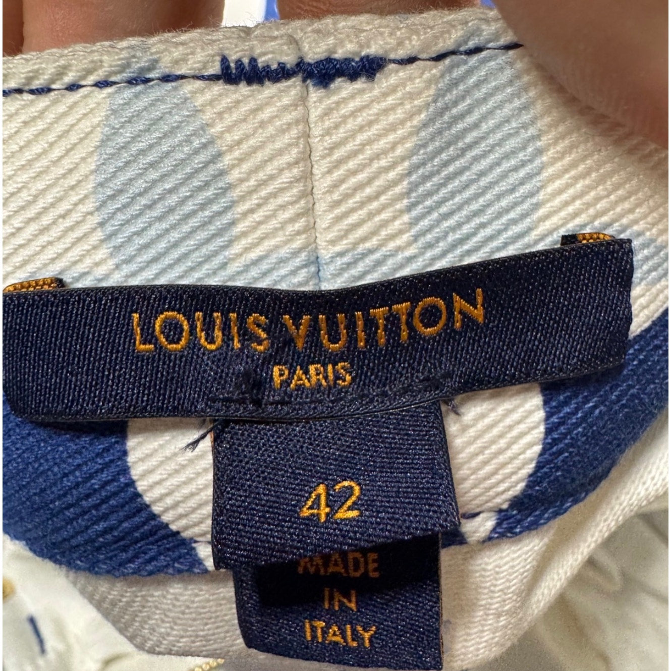 Louis Vuitton Monogram Striped Tapered Jeans - FR42/M Pre-owned