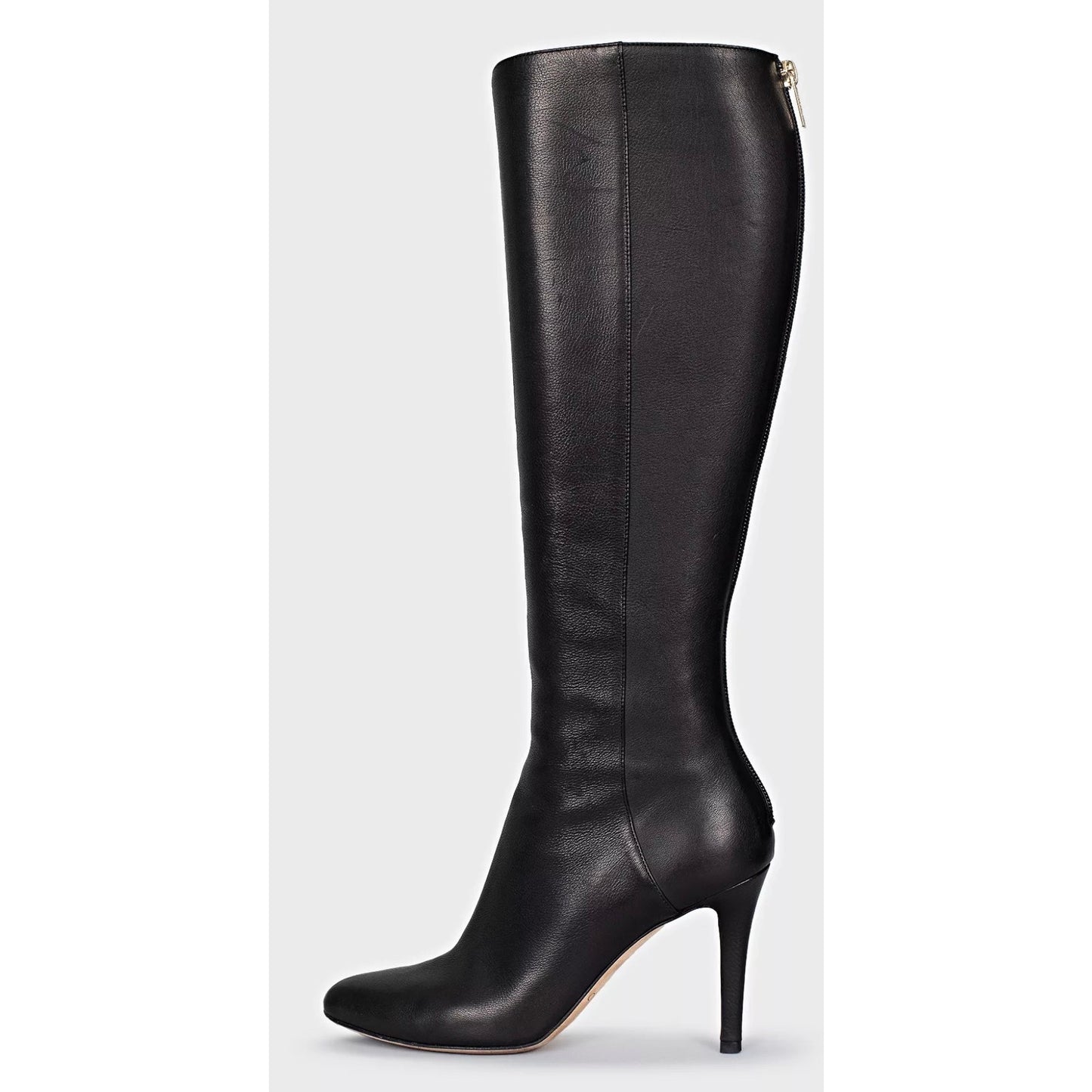 Jimmy Choo Black Leather Stiletto Boots EU 36.5 Pre-owned