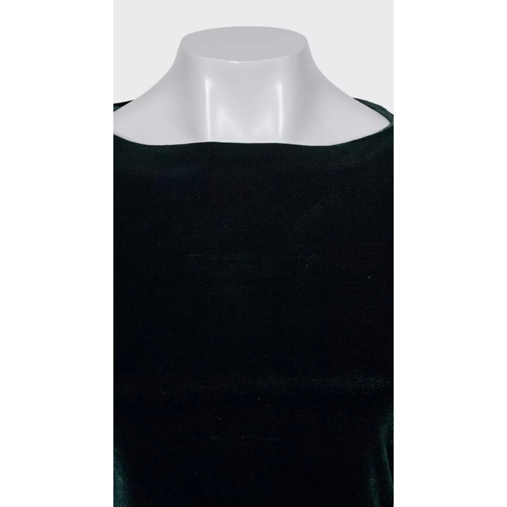 Jean Paul Gaultier Velvet Sheer Insert Dress - Size M Pre-owned
