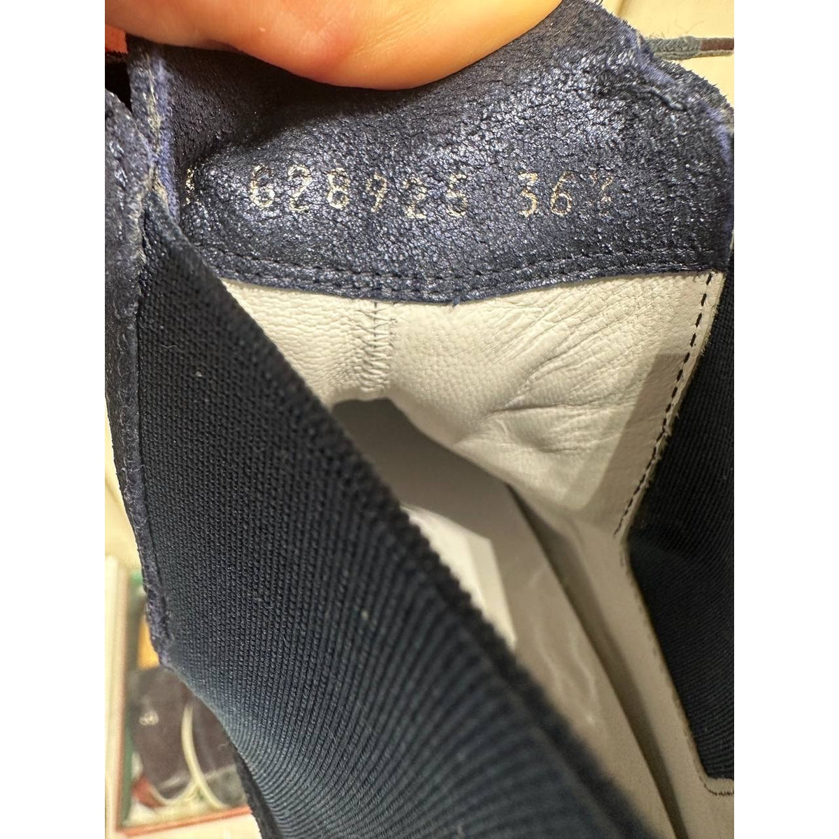 Chanel Navy Quilted High-Top Sneakers - EU 36.5 Pre-owned