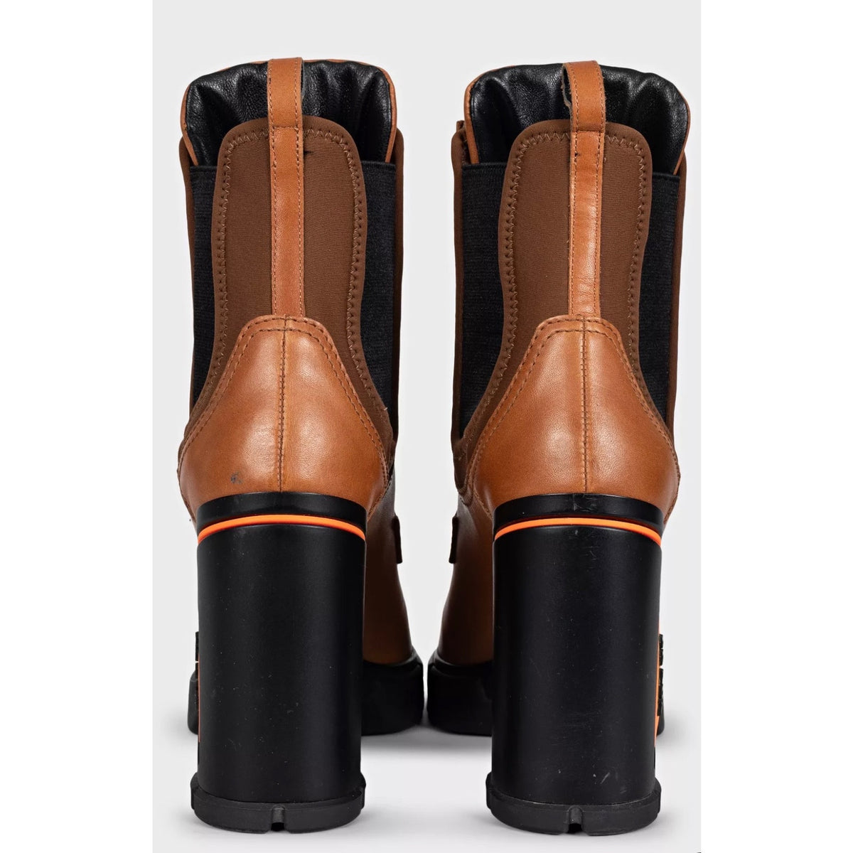 Prada Brown Leather Lace-Up Ankle Boots - EU 37 Pre-owned