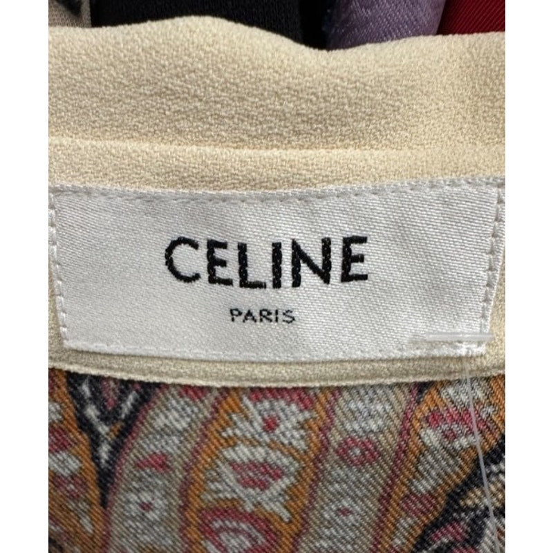 Celine Fitted Paisley Print Dress Sz.42/XL Pre-owned