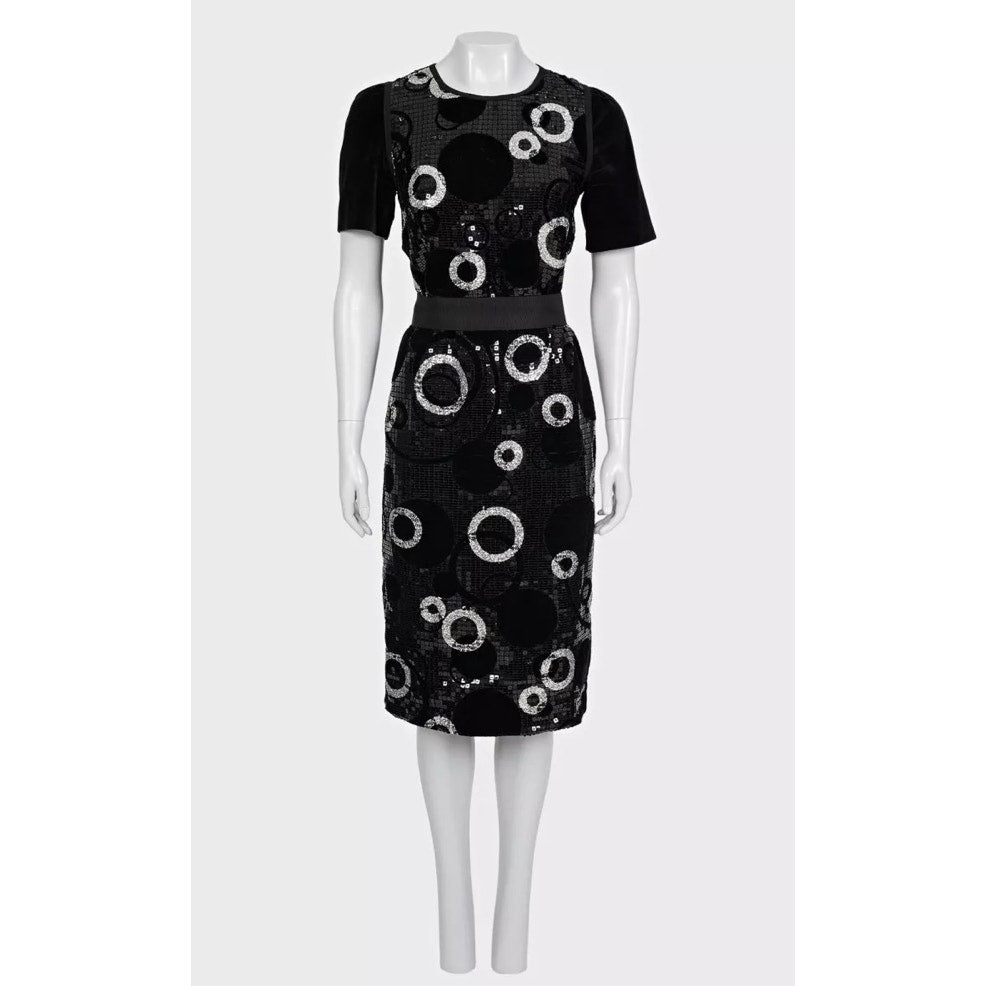 Dolce & Gabbana Sequin Print Cocktail Dress Sz.44 Pre-owned