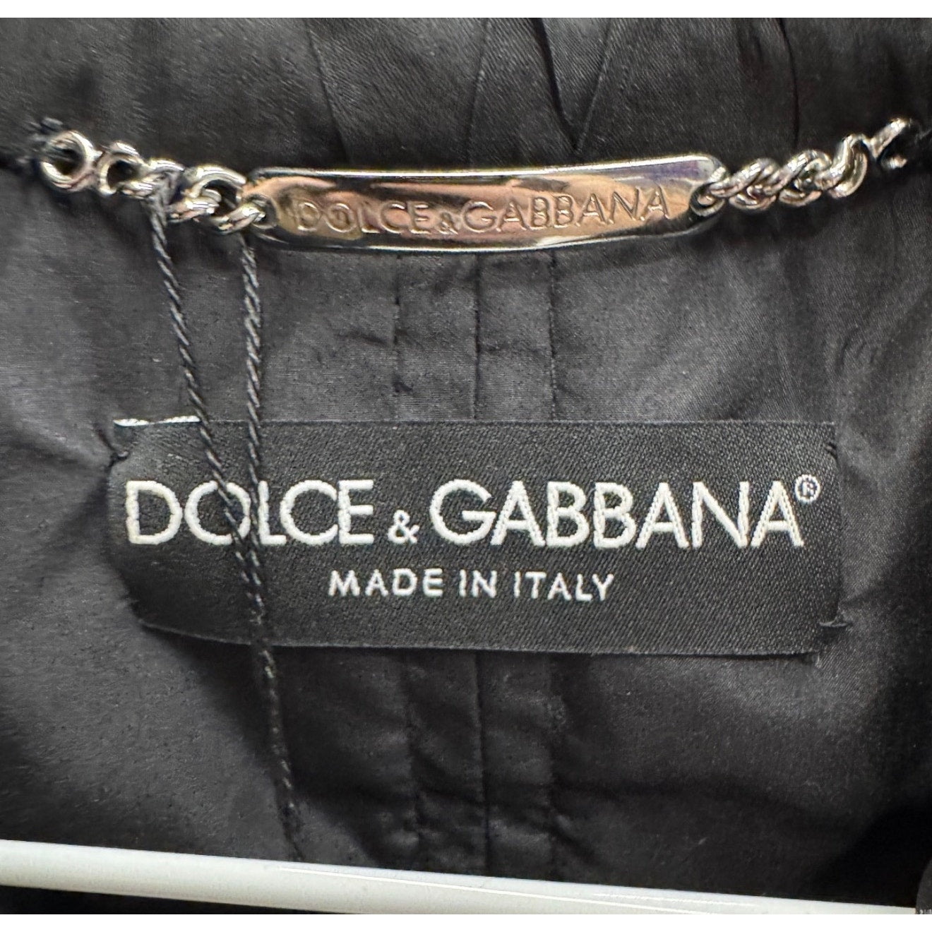 Dolce & Gabbana Black Silk Pleated Suit - IT40/S pre-owned