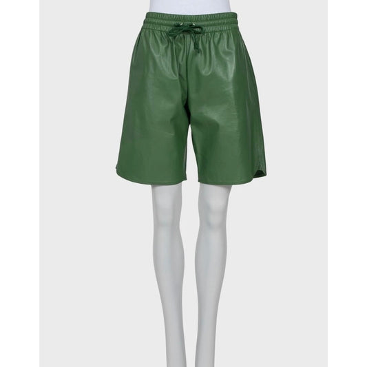Celine Green Leather Shorts Sz. M Pre-owned