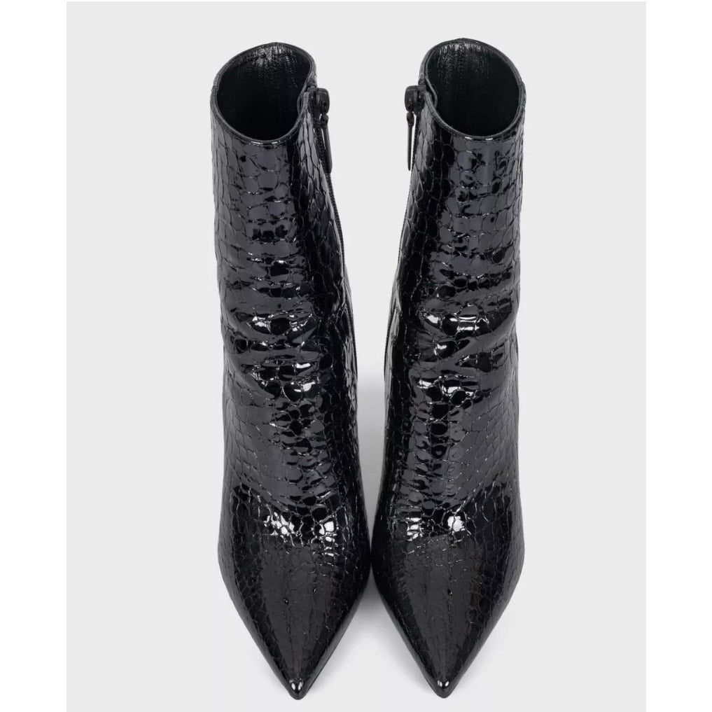 Saint Laurent Opyum Leather Ankle Boots – Size 38.5 Pre-owned