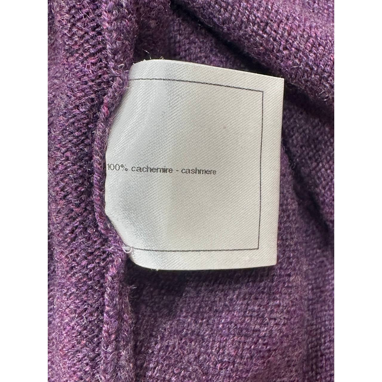 Chanel Purple Cashmere Long Cardigan FR 34 Pre-owned