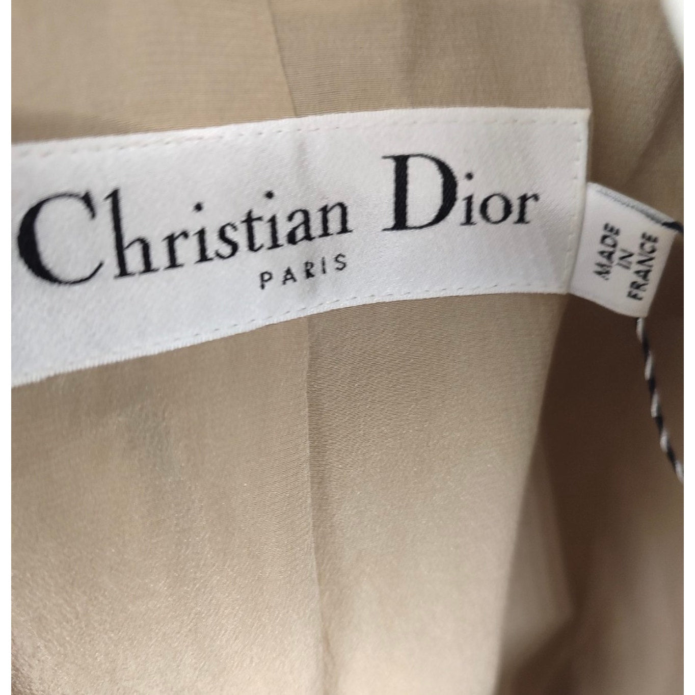 Christian Dior Vintage Brown Cotton Short-Sleeve Jacket Sz.36/ S pre-owned