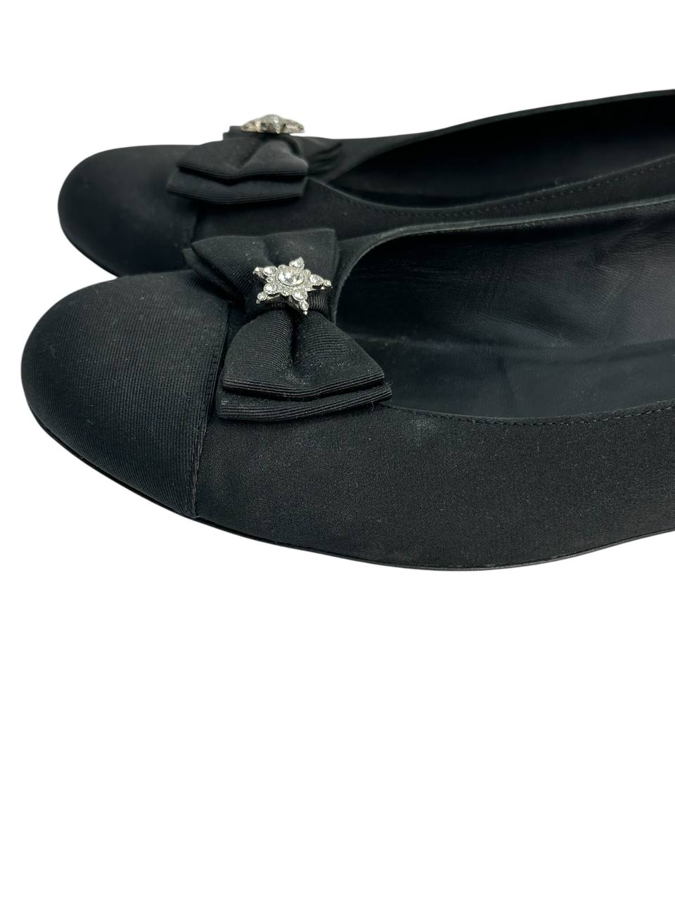 Ballet Flats with Bow and Crystal-Embellished Star