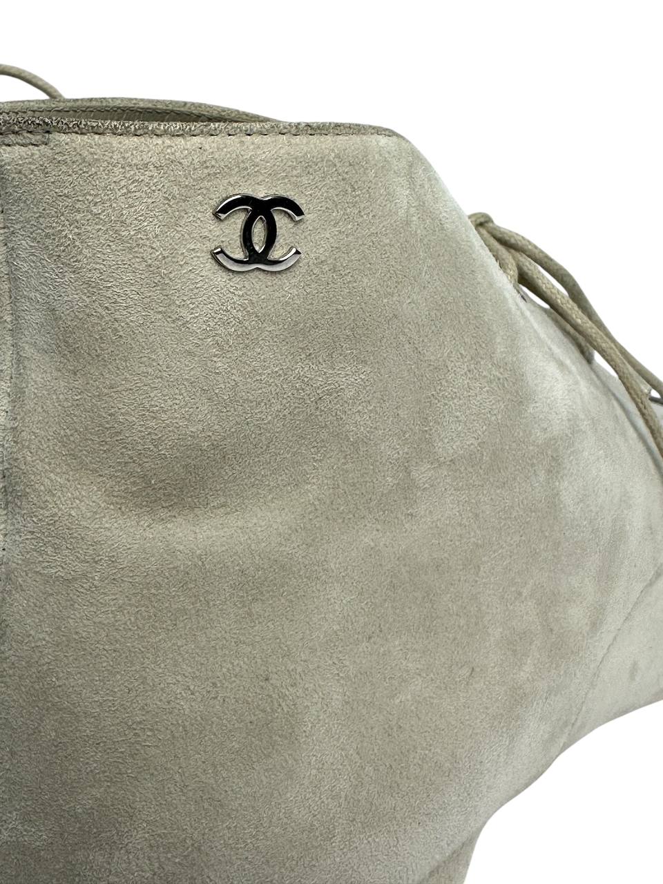 Suede Lace-Up Boots with Contrasting Toe Cap