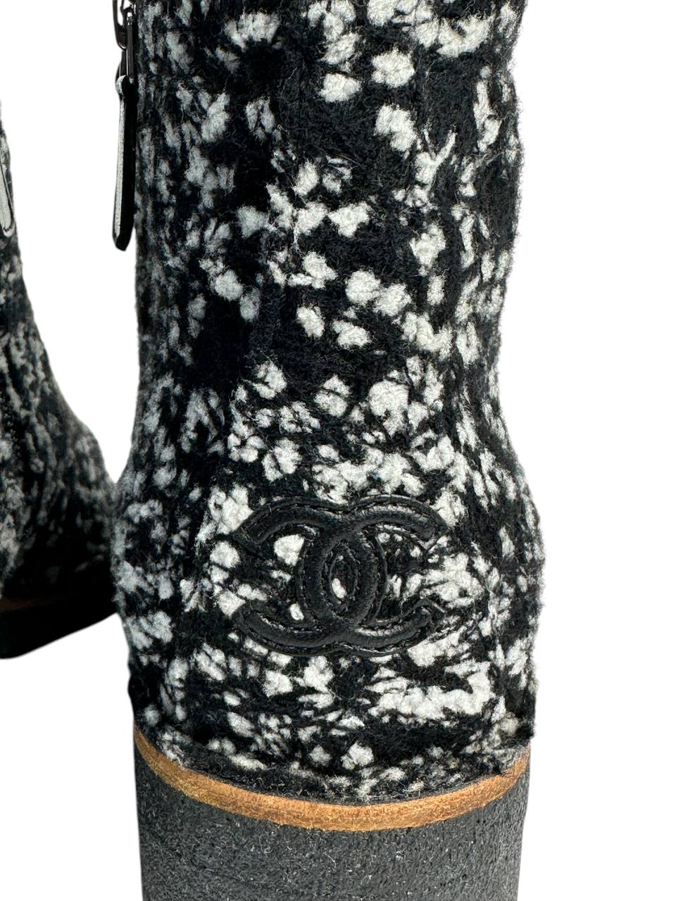 Textured boucle ankle boots for everyday wear