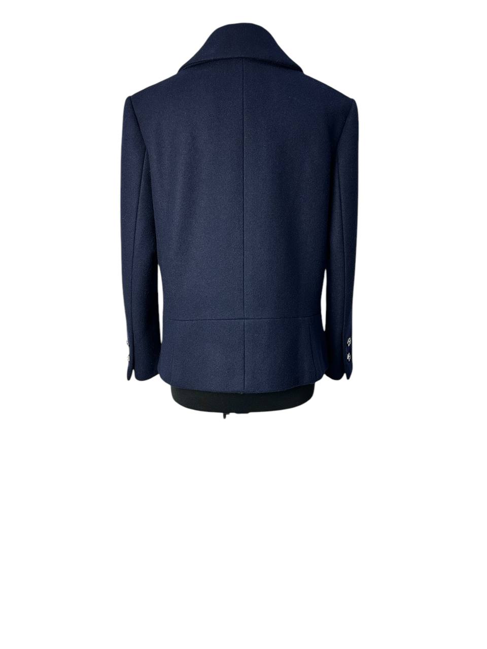 Structured peacoat — power in simplicity