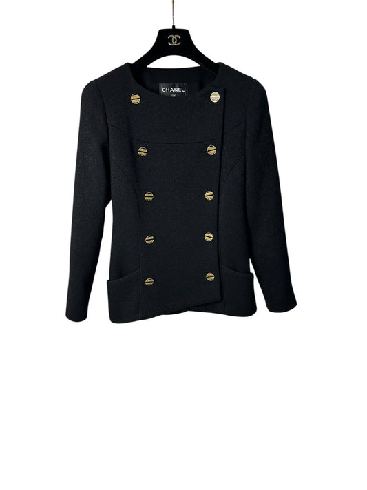 Structured jacket with gold-tone buttons
