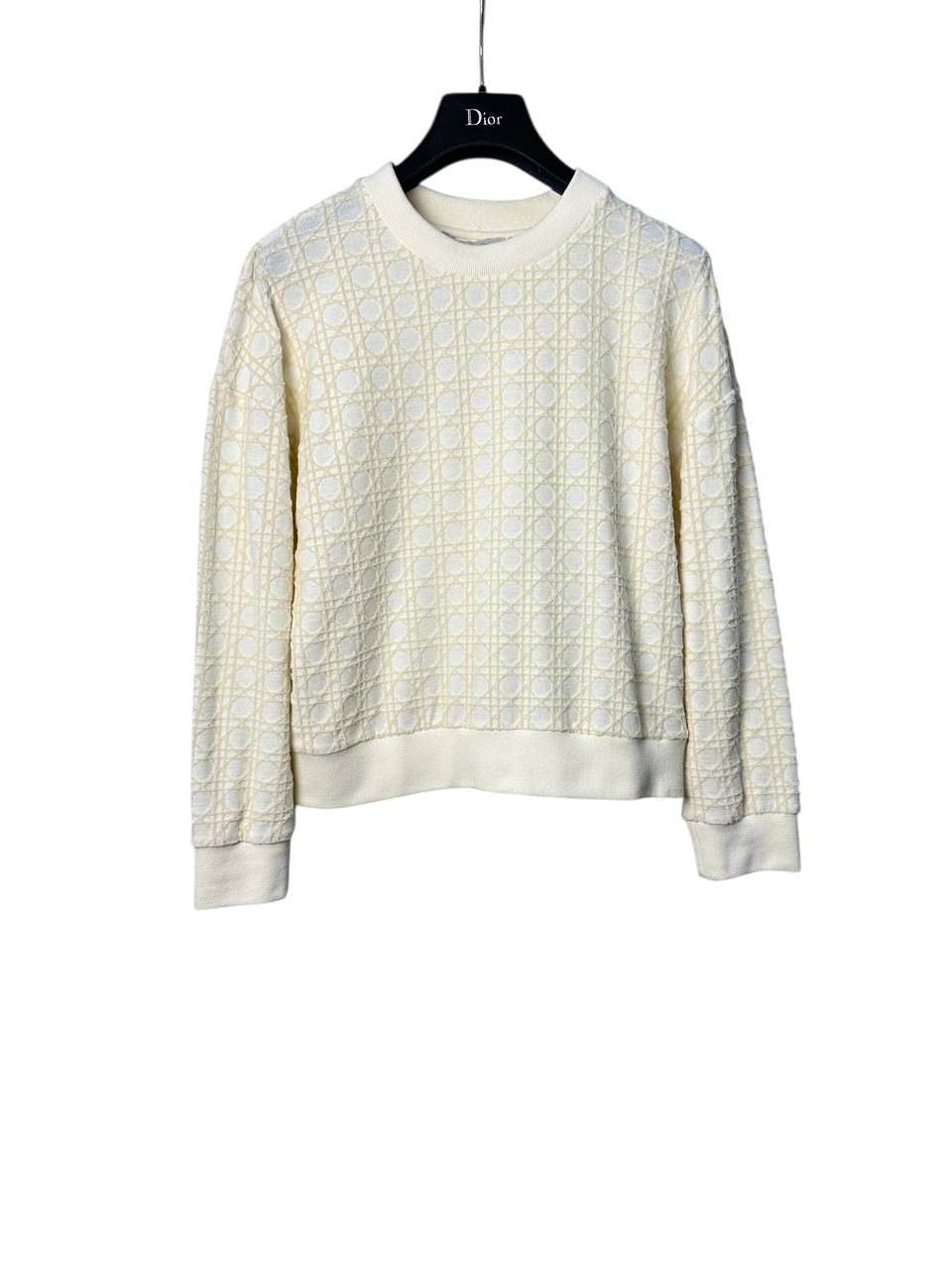 Light cotton sweatshirt with textured logo