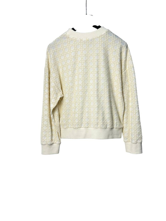 Light cotton sweatshirt with textured logo