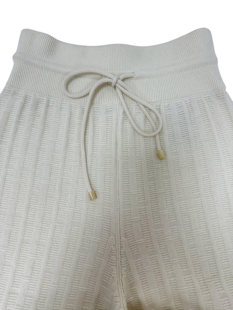 Wool knitted set with short sleeves