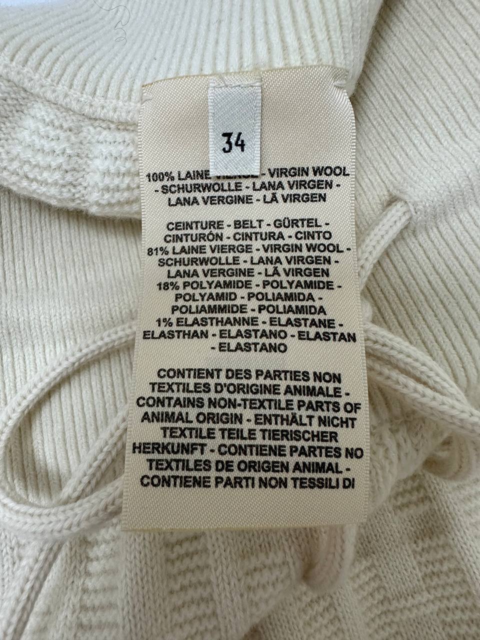 Wool knitted set with short sleeves