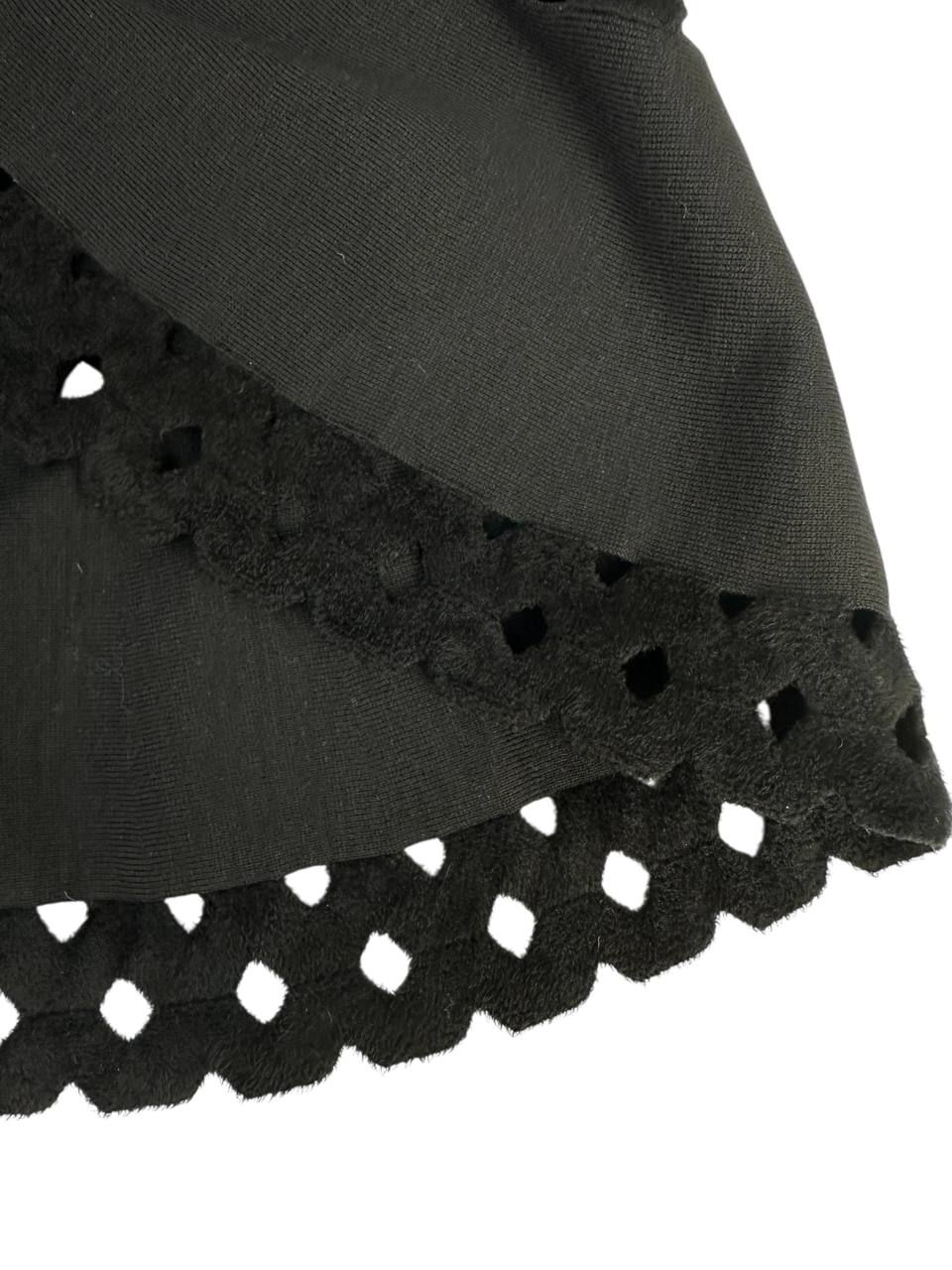 Wool vest with cut-out detailing