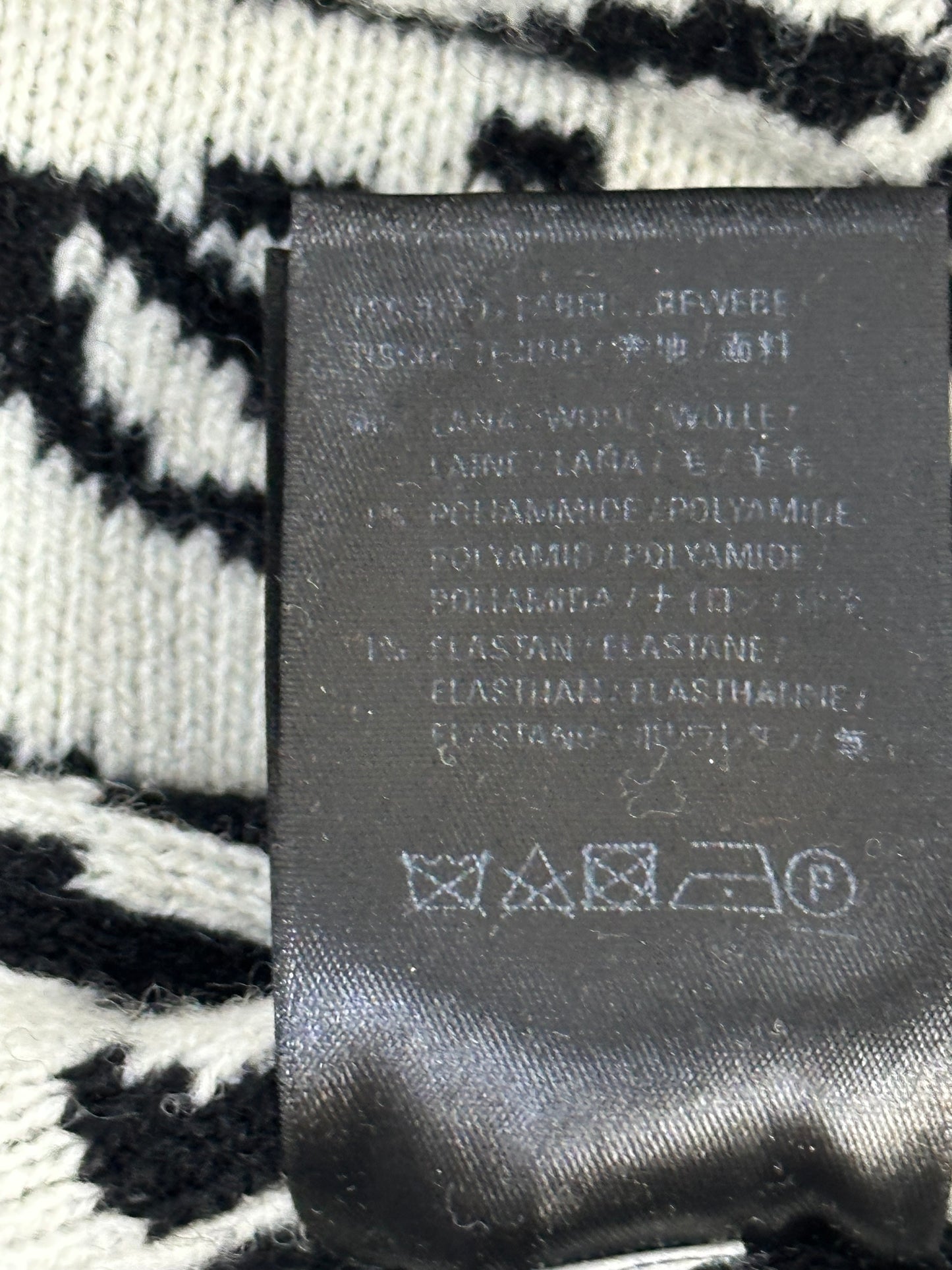 Balenciaga jacquard logo sweater dress