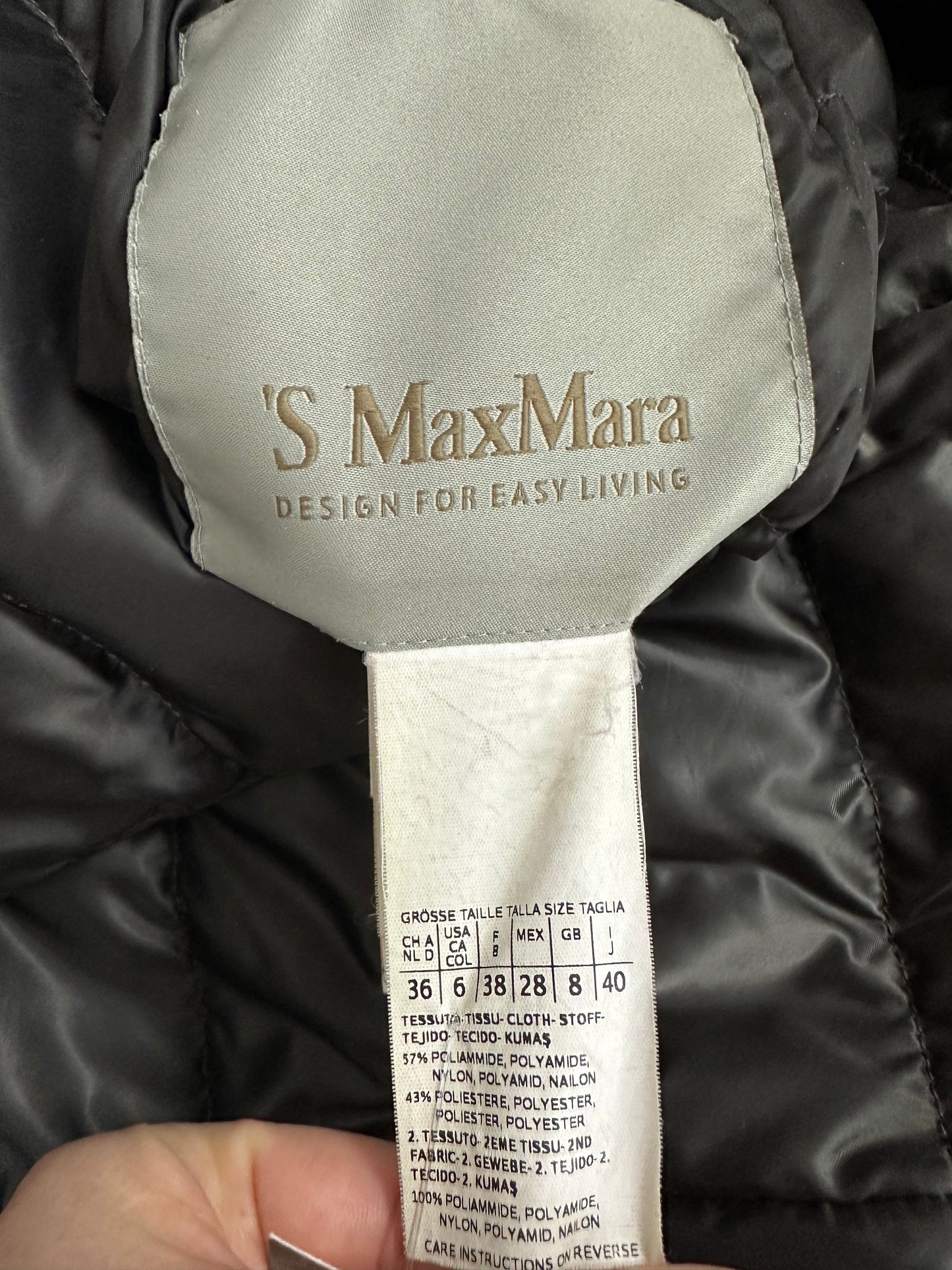Max Mara reversible lightweight down jacket