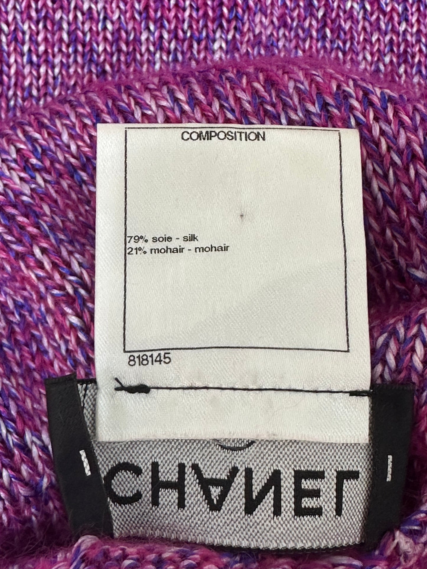 Chanel knitted midi dress with cowl neck