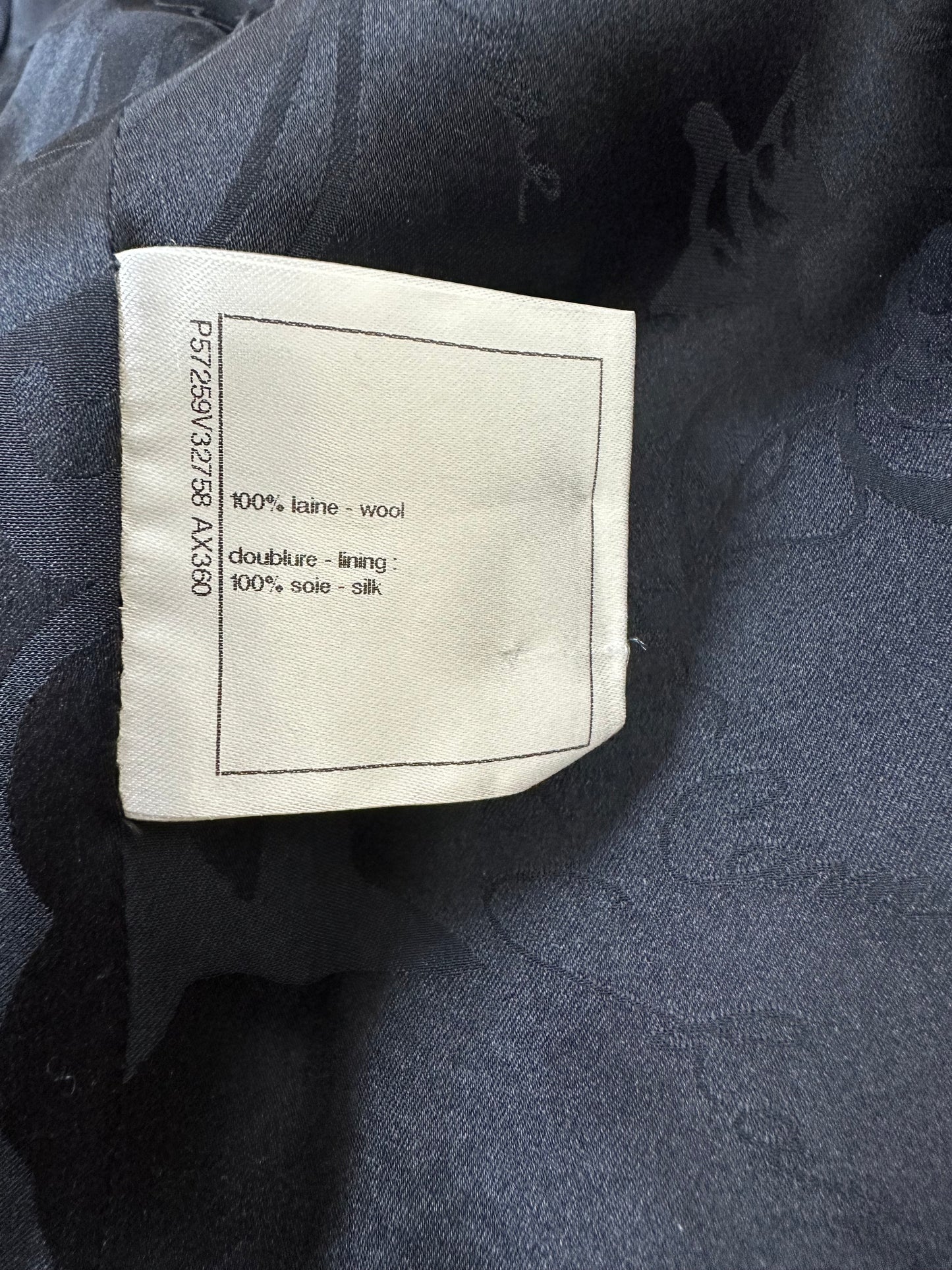 Chanel double-breasted wool coat