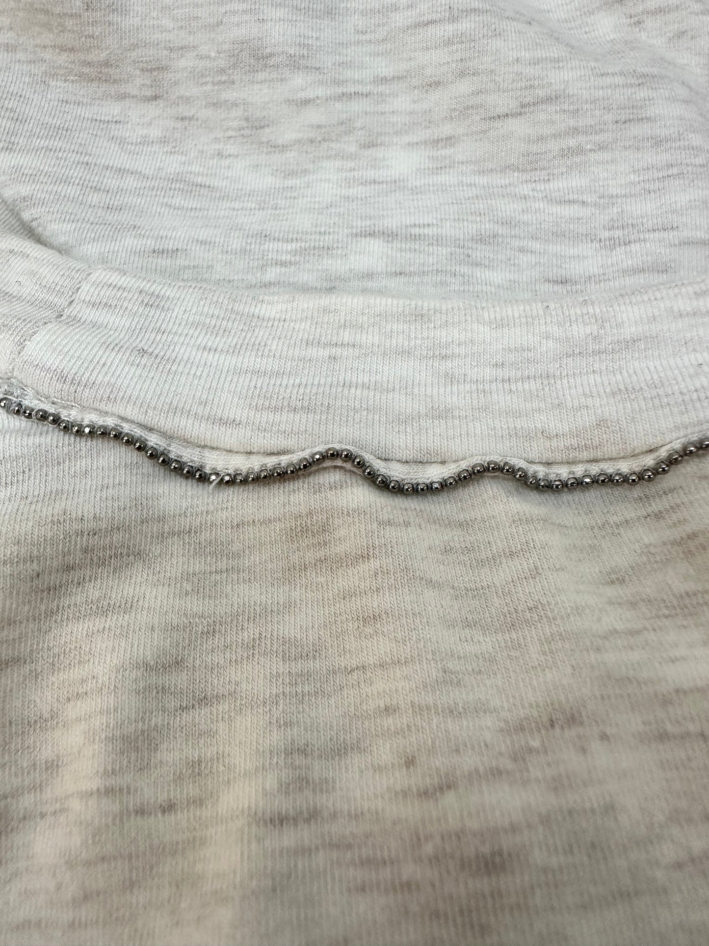 Soft cotton T-shirt in ecru shade