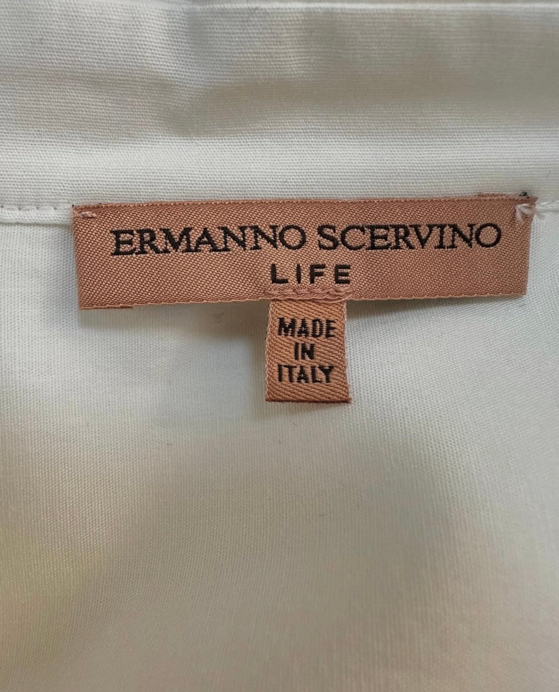 White lace-trimmed shirt dress