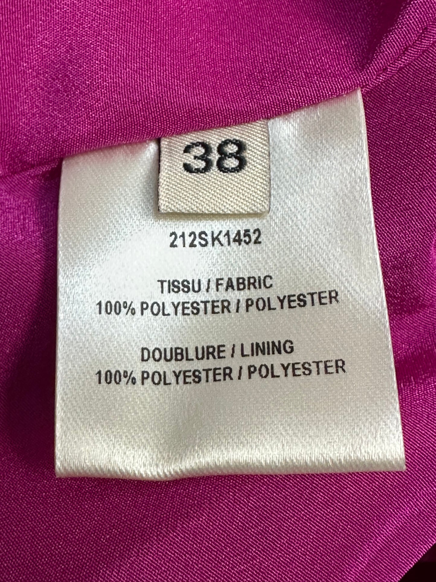 Mini skirt satin fuchsia