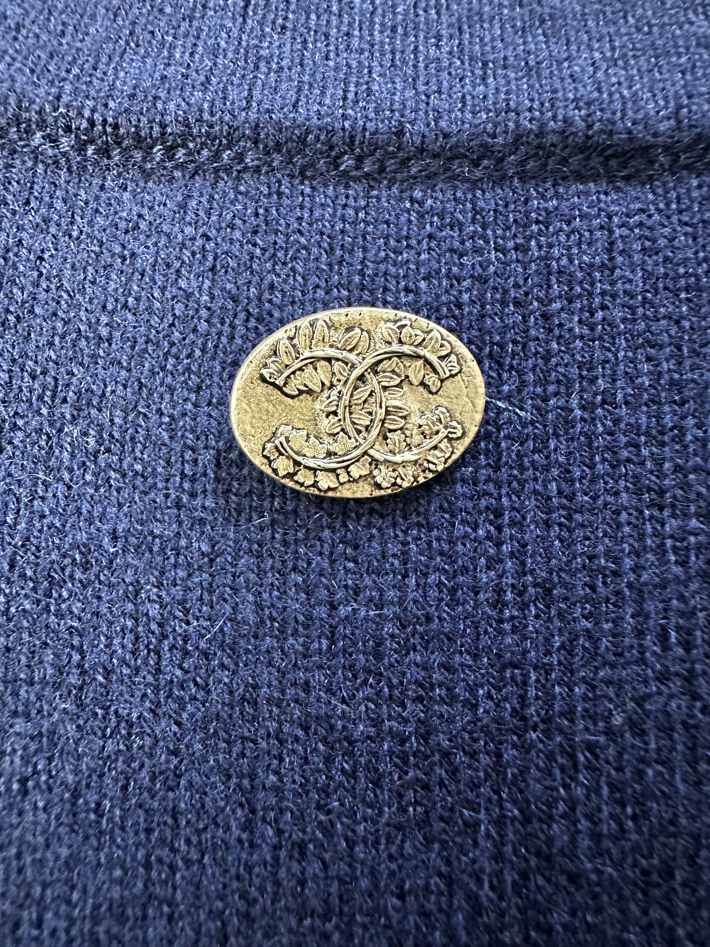 Dark blue cashmere dress