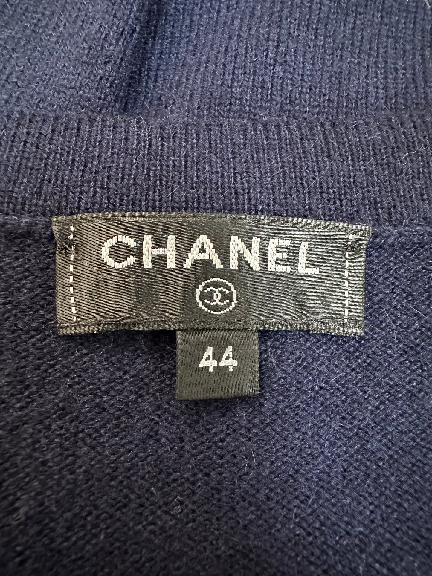 Dark blue cashmere dress