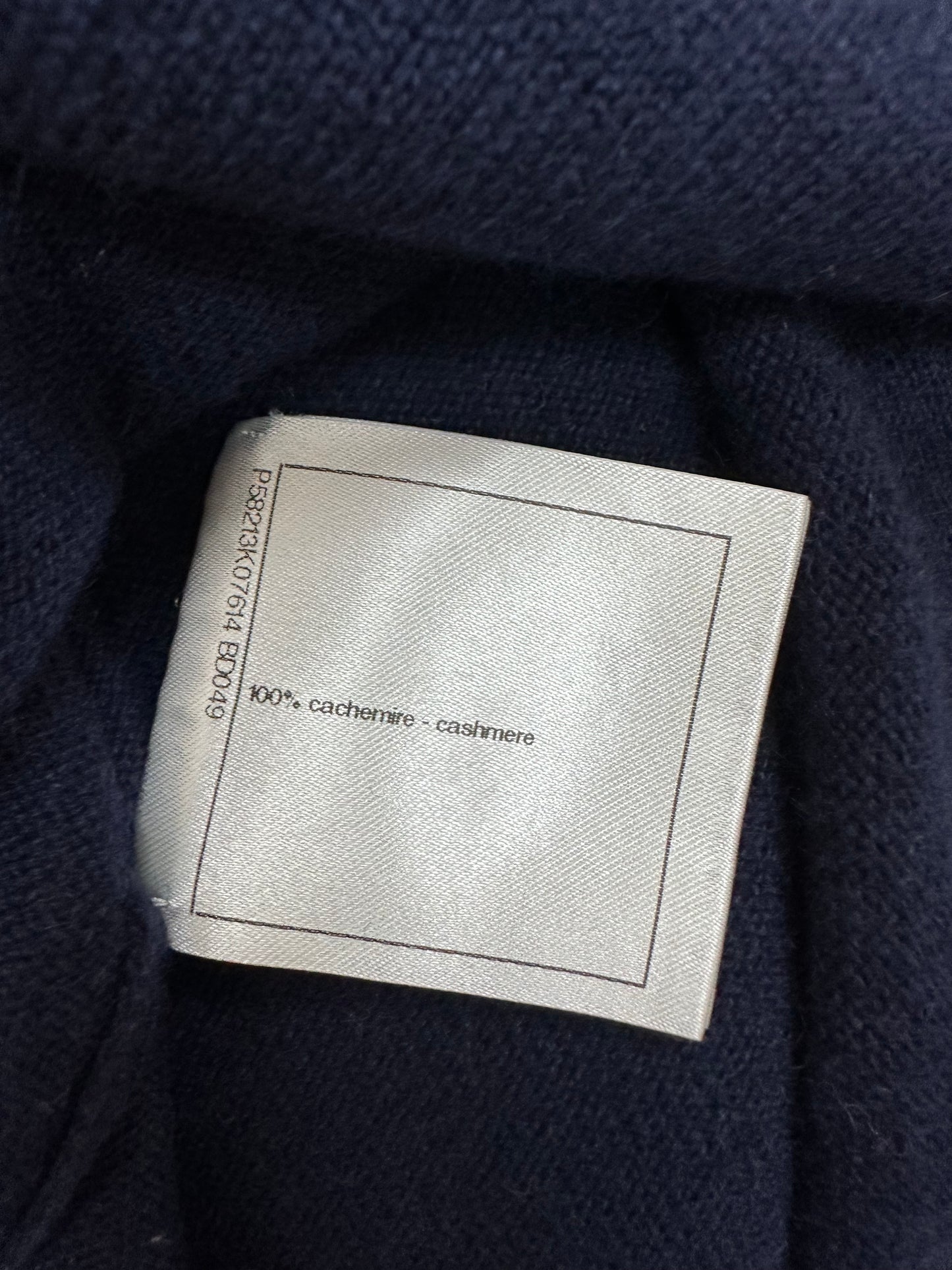 Dark blue cashmere dress