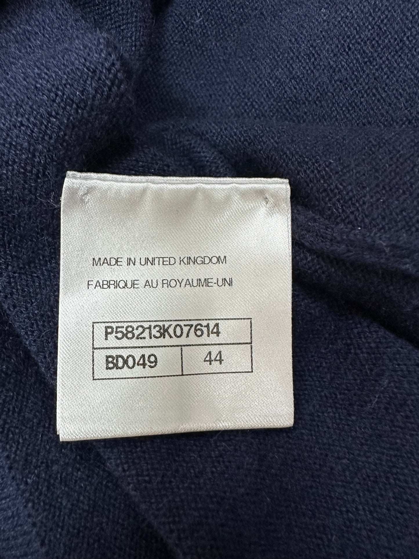 Dark blue cashmere dress