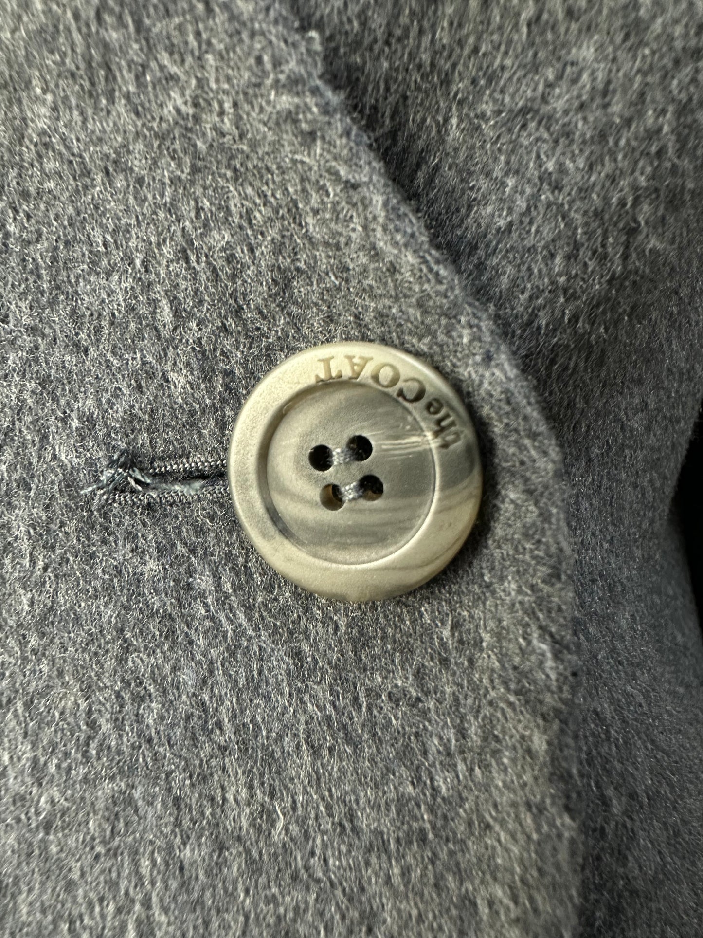 Grey coat with cashmere