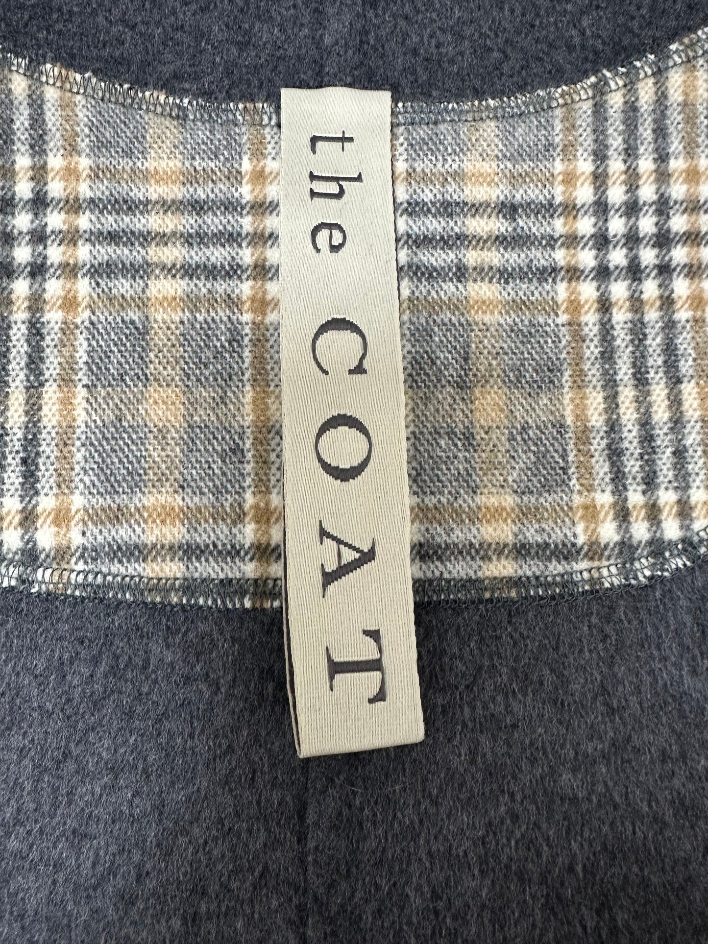 Grey coat with cashmere