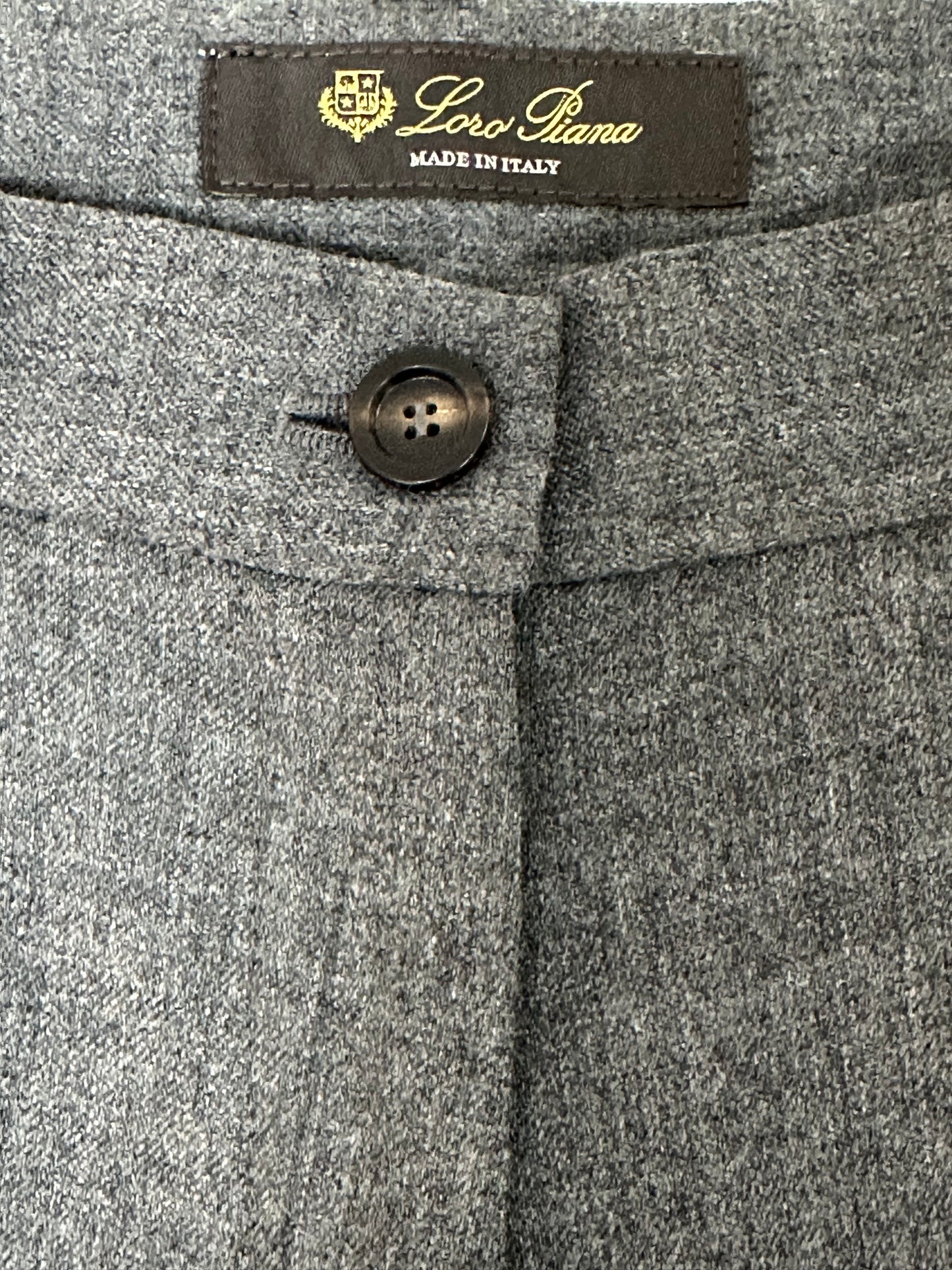 Wool blend wide-leg trousers