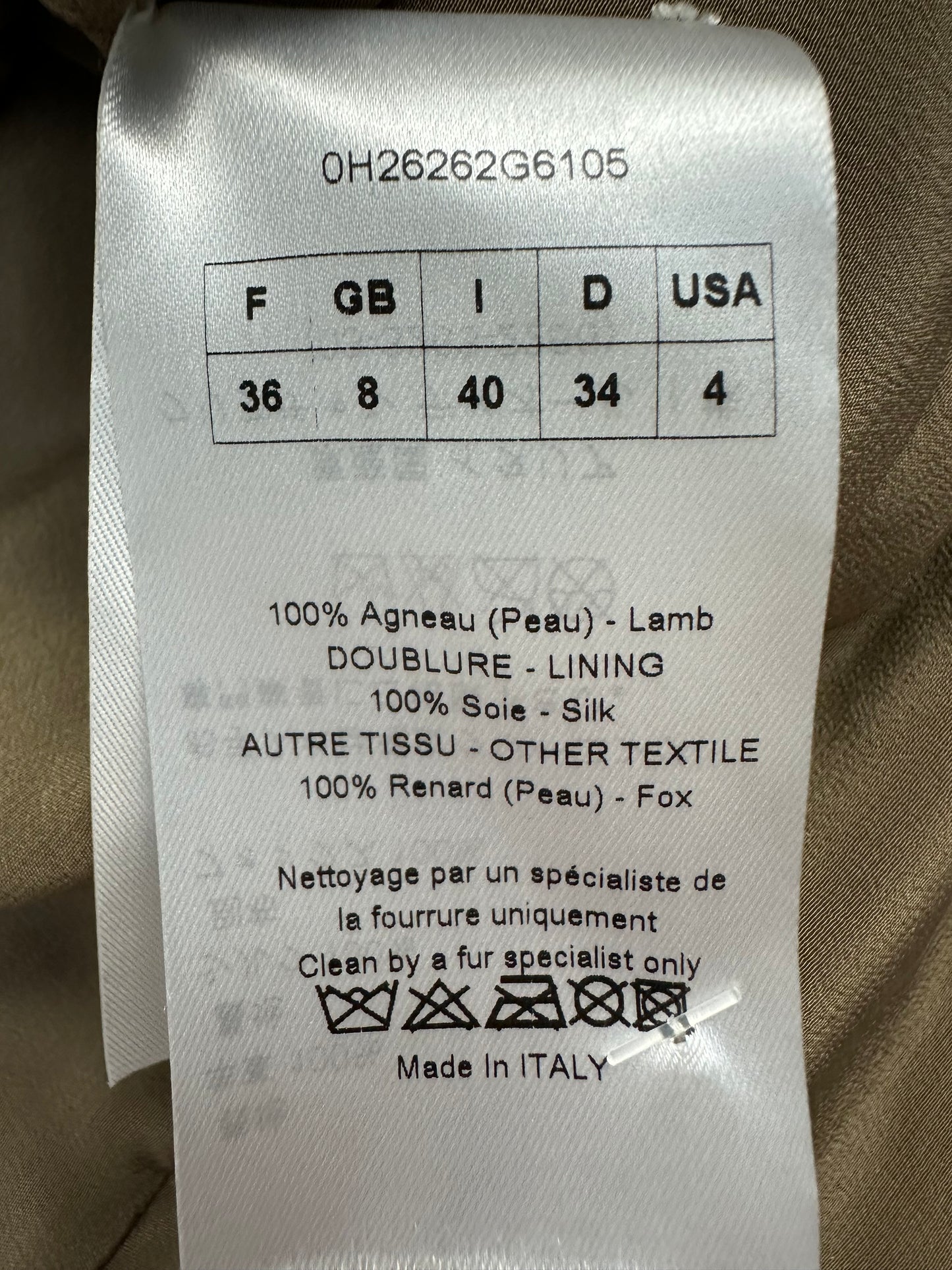 Short jacket with fur inserts