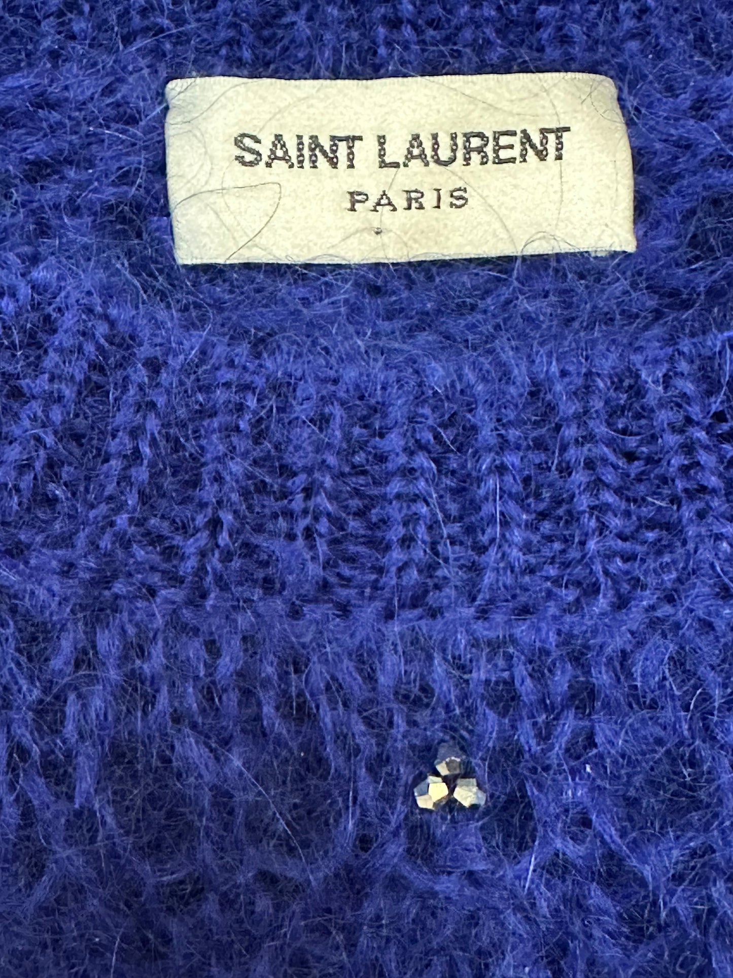 Mohair sweater with crystals