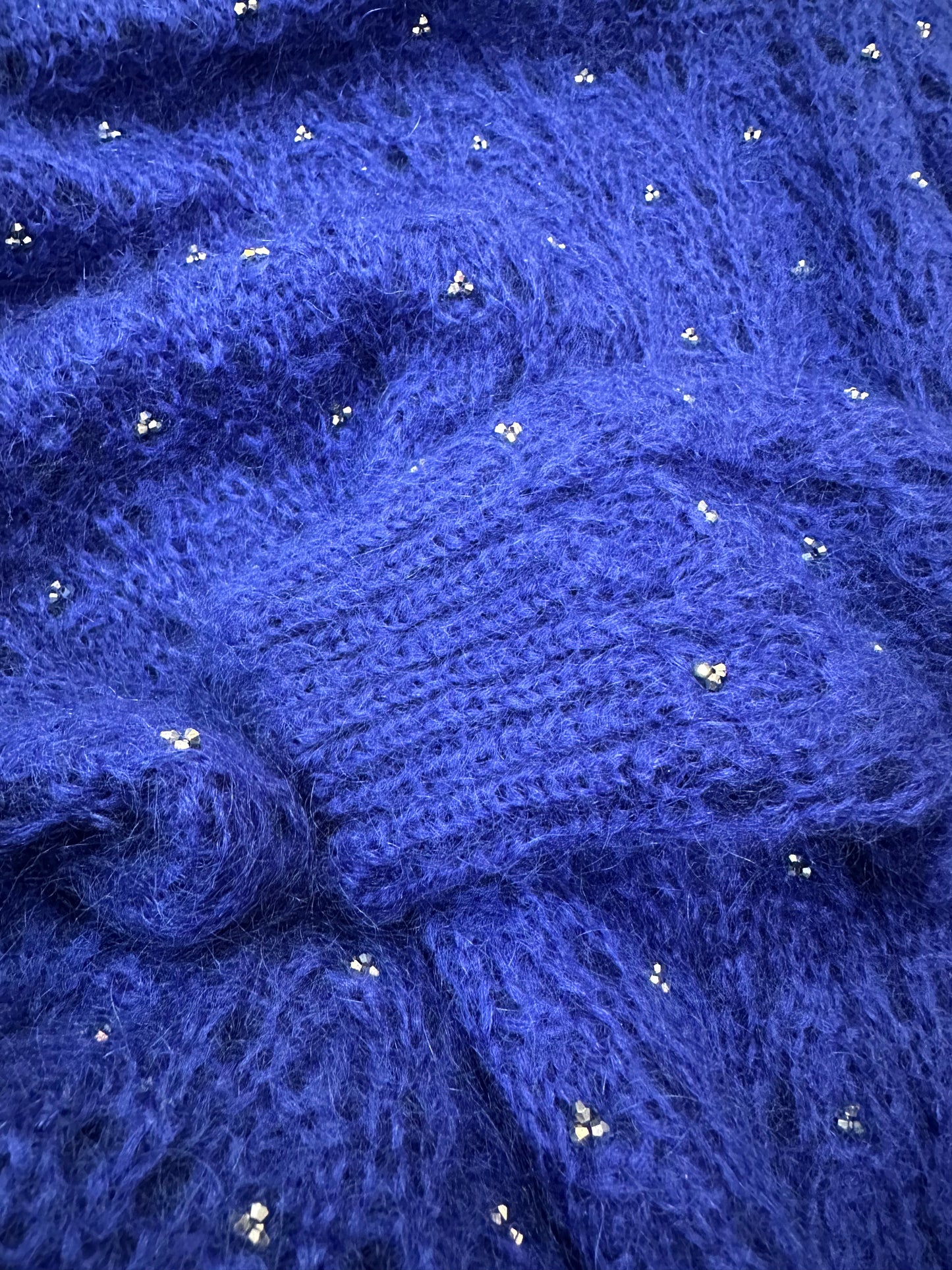 Mohair sweater with crystals