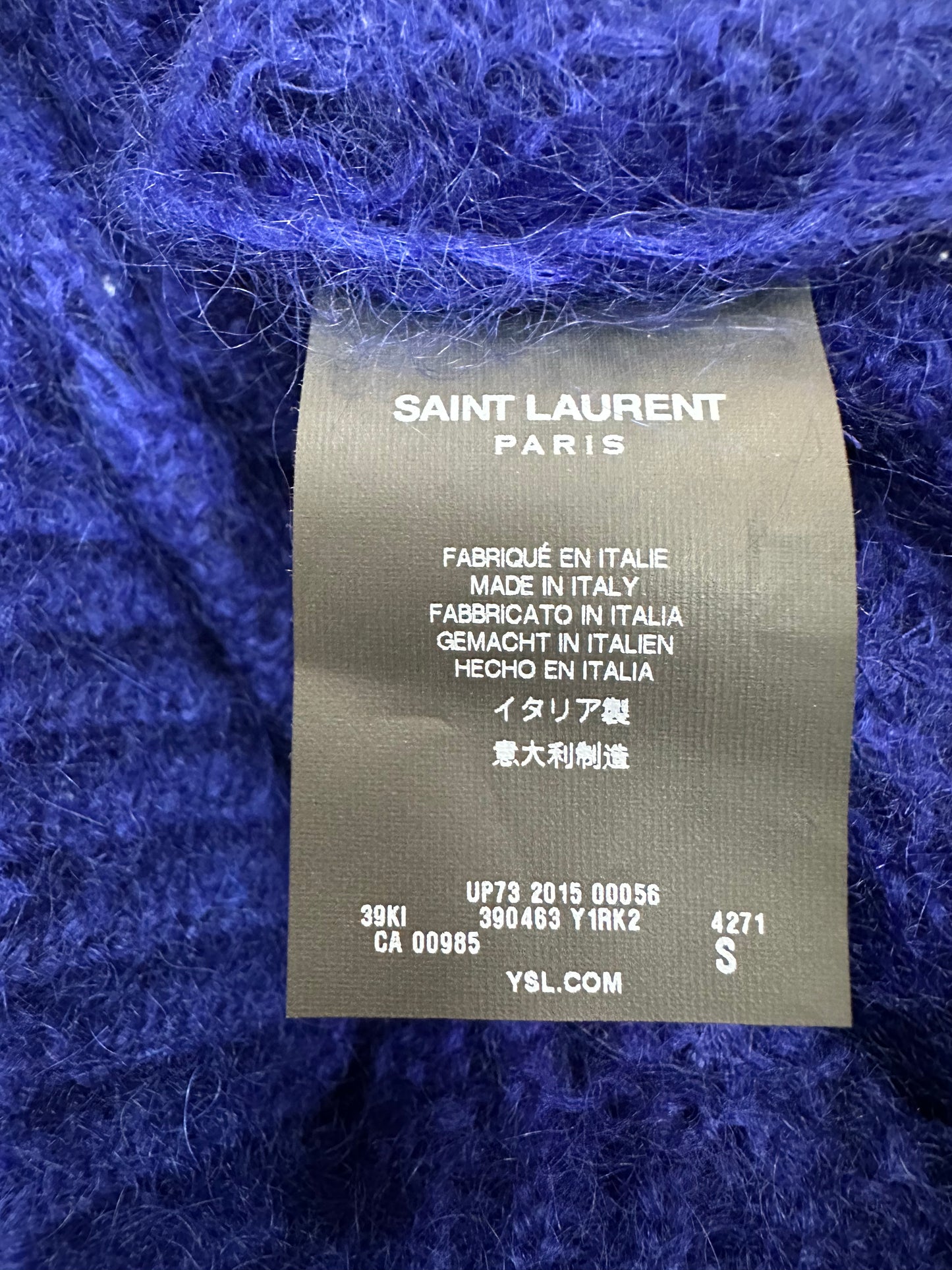 Mohair sweater with crystals