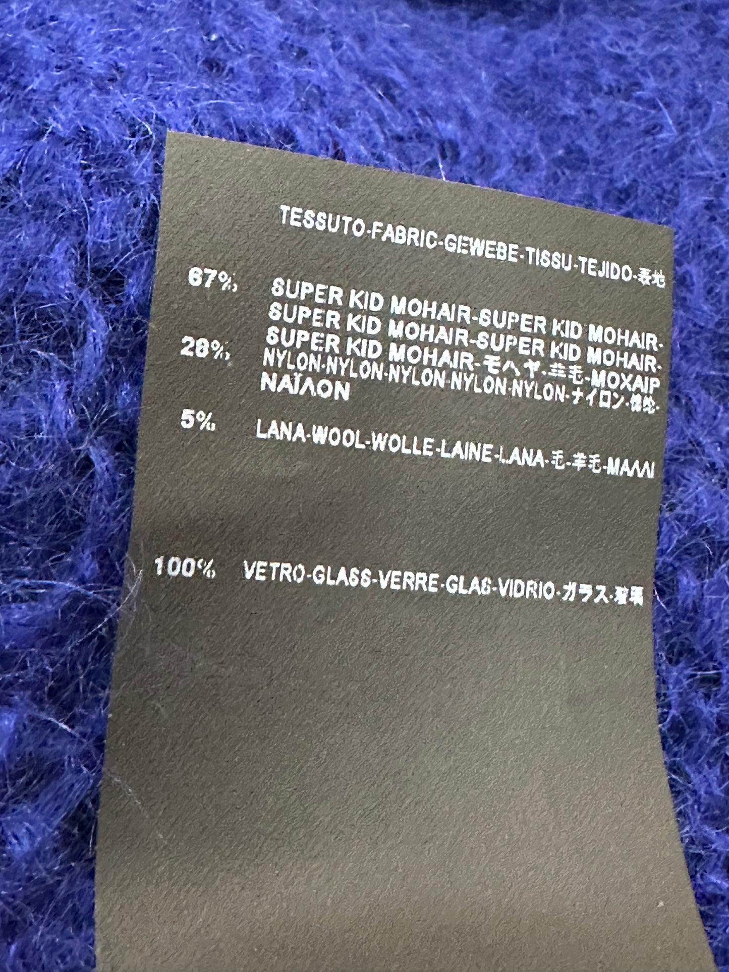 Mohair sweater with crystals