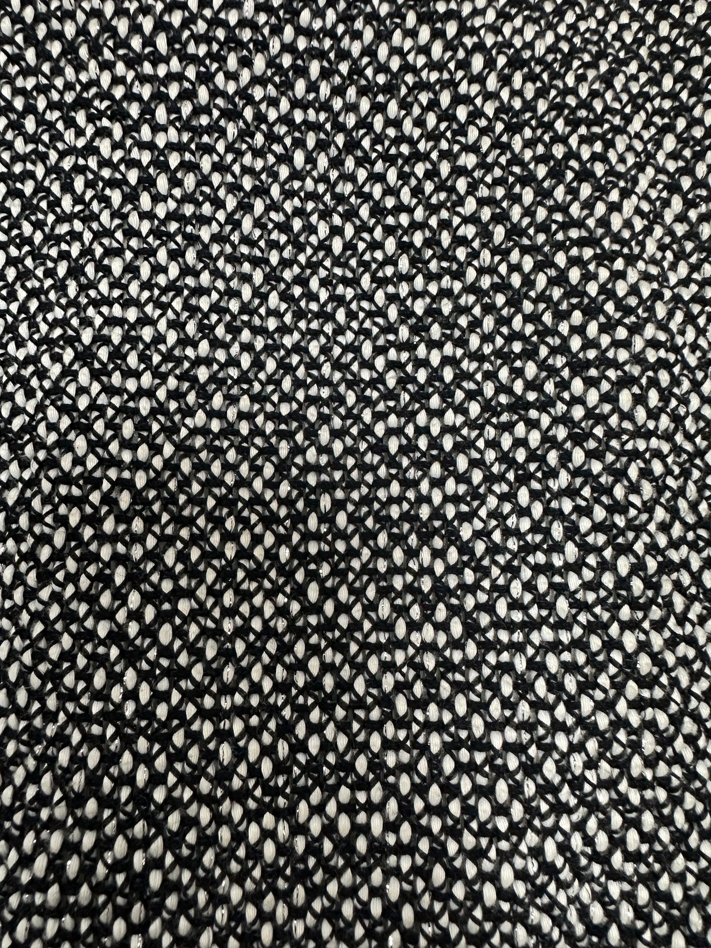 Tweed dress with short sleeves and patch pockets