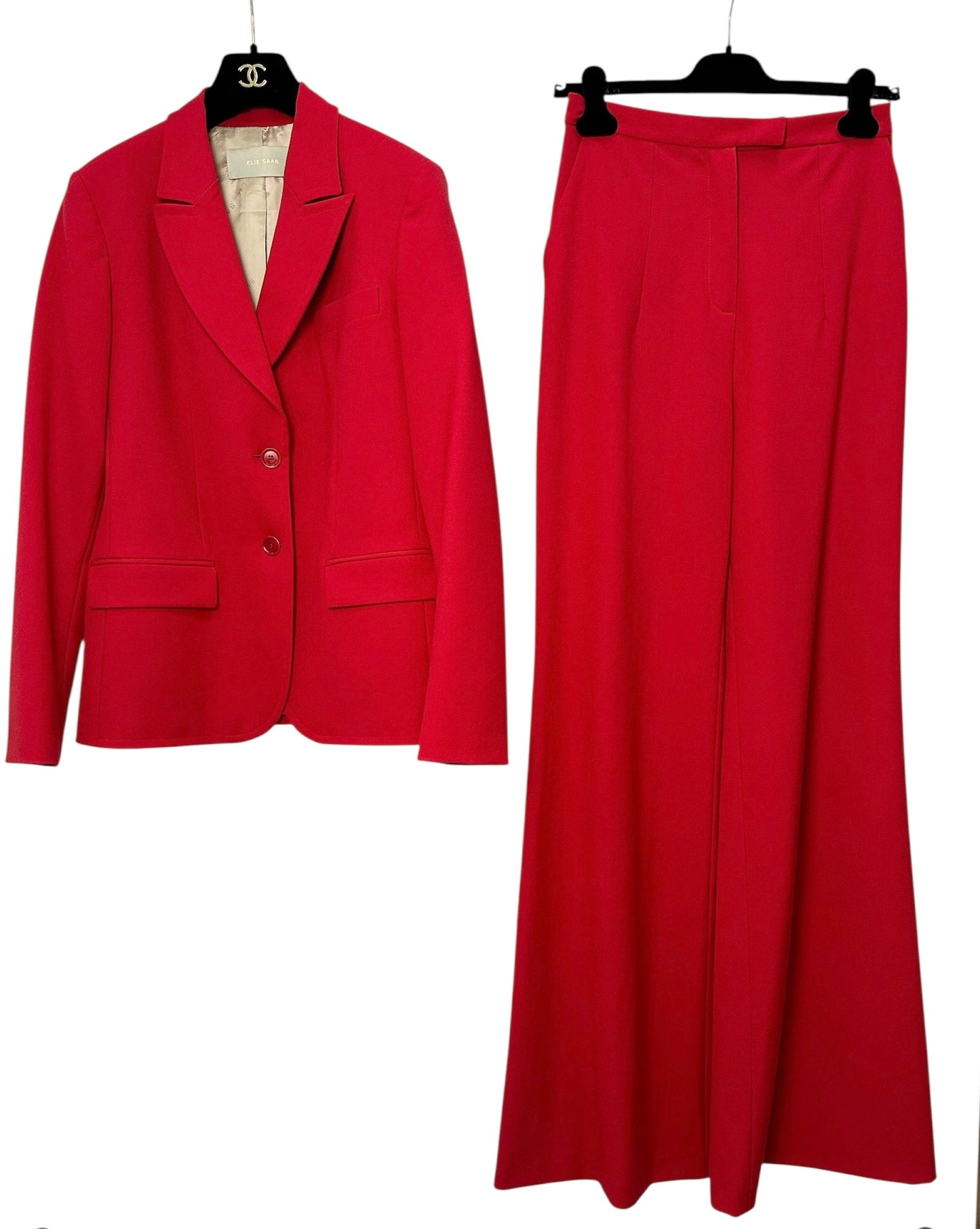 Suit with palazzo trousers