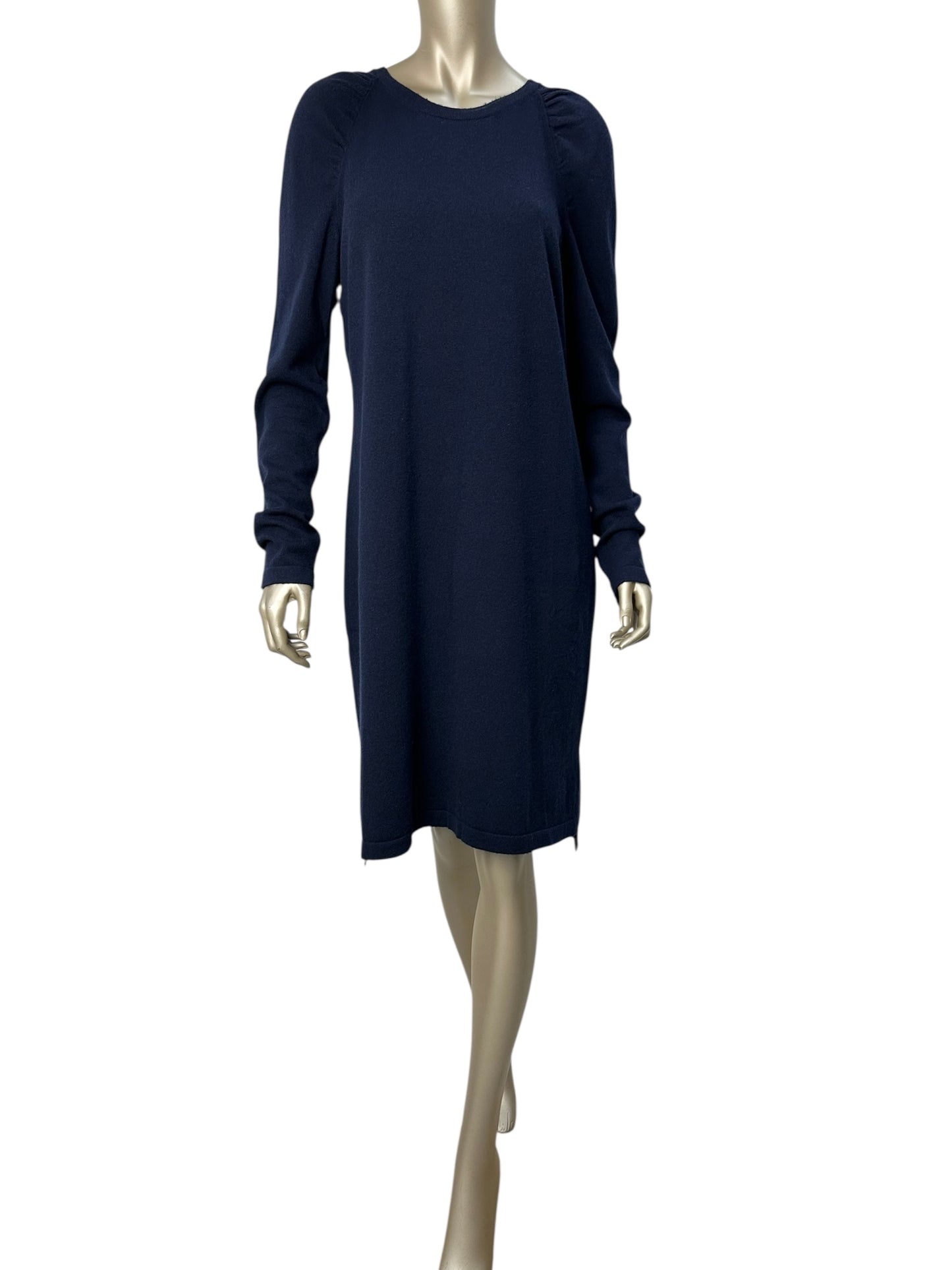 Dark blue cashmere dress