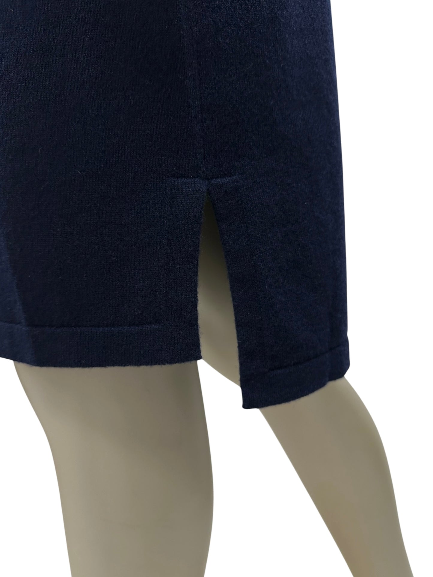 Dark blue cashmere dress