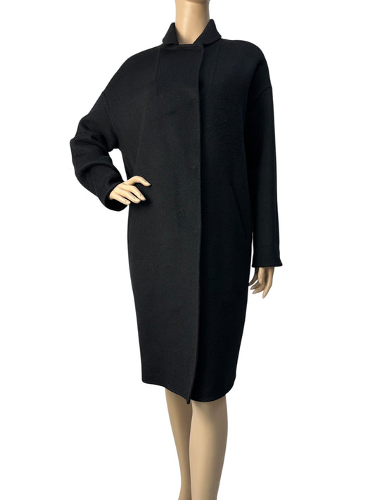 Black cashmere coat